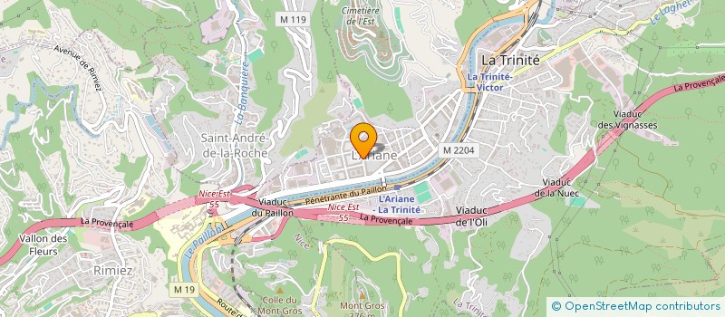 localisation de l'entreprise SARL AZUR BATIMENT AZ à NICE