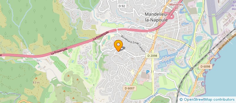 localisation de l'entreprise SARL AZUR COMMERCES à MANDELIEU-LA-NAPOULE