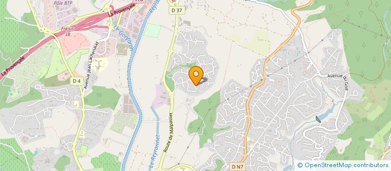 localisation de l'entreprise SARL AZUR DISTRIBUTION à FREJUS
