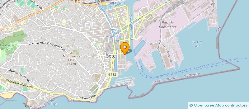 localisation de l'entreprise SARL AZUR IMMO à SETE