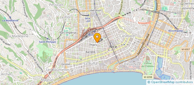 localisation de l'entreprise SARL AZUR MULTI TRANSPORTS à NICE