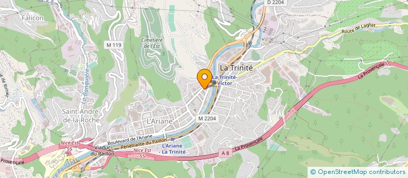 localisation de l'entreprise SARL AZUR PONCAGE  NICE