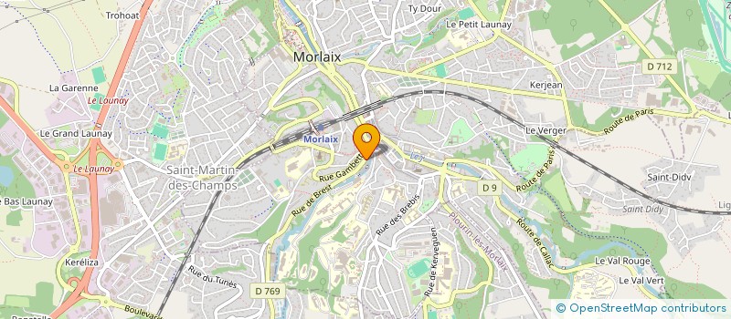 localisation de l'entreprise SARL AZURALG  MORLAIX