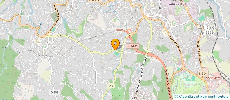 localisation de l'entreprise SARL AZUREBAT ENT DE CONSTRUCTION à GRASSE