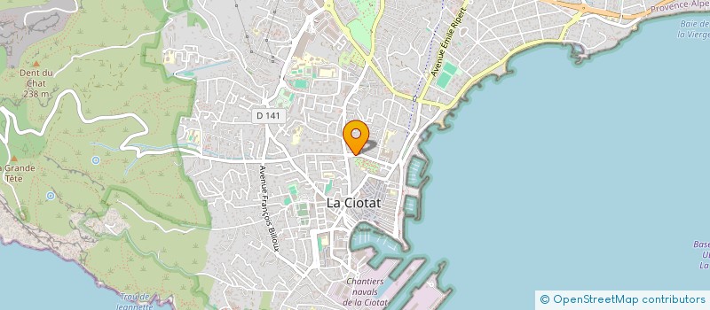 localisation de l'entreprise SARL AZURELECT  LA CIOTAT
