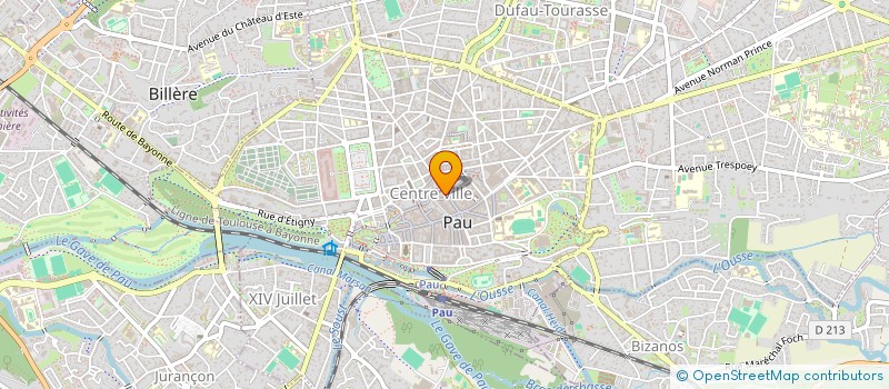 localisation de l'entreprise SARL AZZARO OPTIQUE à PAU