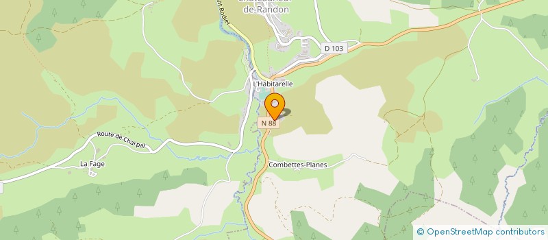 localisation de l'entreprise SARL B B  CHATEAUNEUF-DE-RANDON