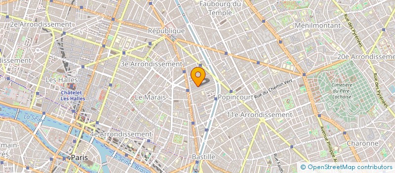 localisation de l'entreprise SARL B.B.C.H.  PARIS