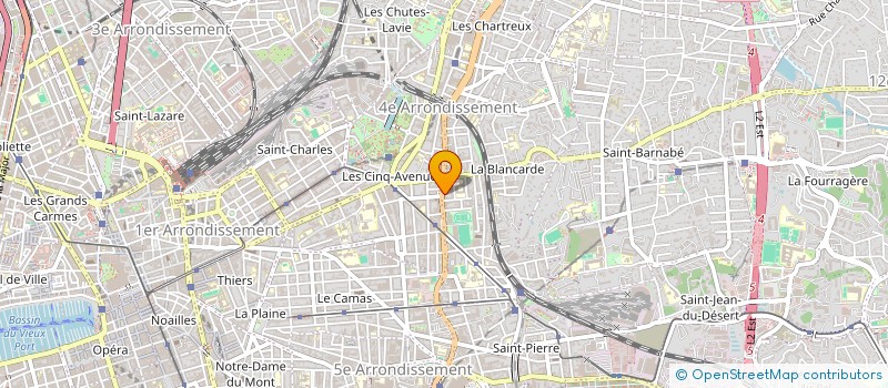 localisation de l'entreprise SARL B B 'S COIFFURE à MARSEILLE