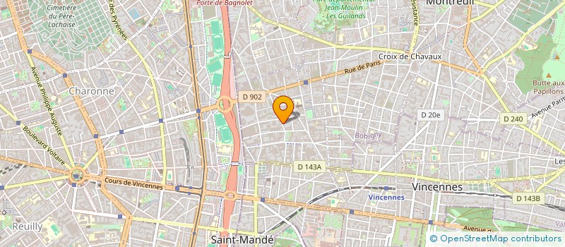 localisation de l'entreprise SARL B.B SABLAGE PEINTURE à MONTREUIL