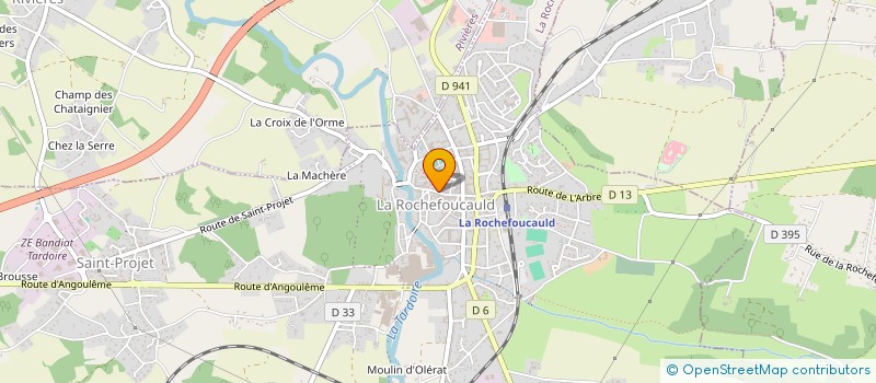 localisation de l'entreprise SARL B.B. SPORTS à LA ROCHEFOUCAULD-EN-ANGOUMOIS