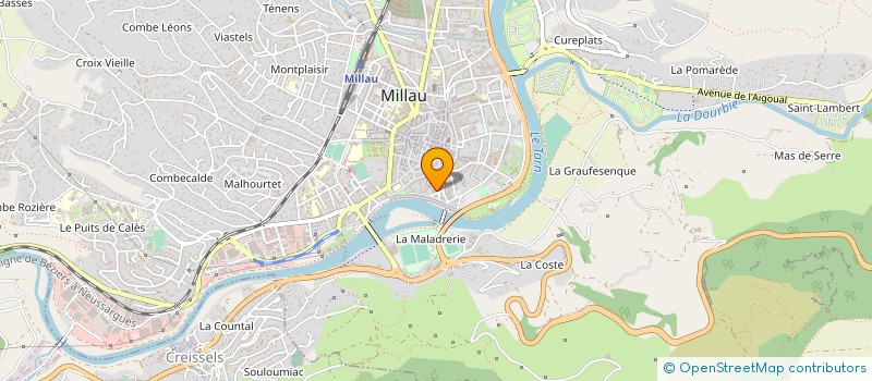 localisation de l'entreprise SARL B-C ARCHITECTURE  MILLAU