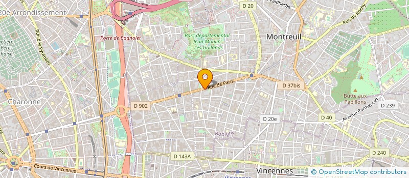 localisation de l'entreprise SARL B C CONSEIL & PRODUCTION à MONTREUIL