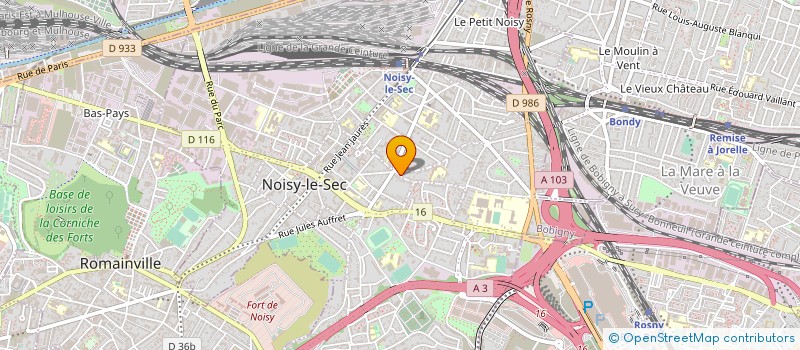 localisation de l'entreprise SARL B.C.J.F. à NOISY-LE-SEC