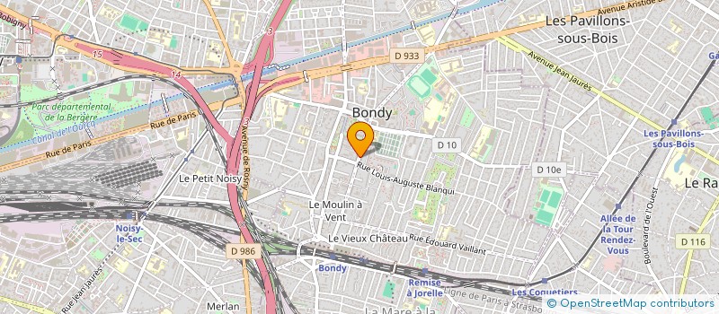 localisation de l'entreprise SARL B-C-P à BONDY