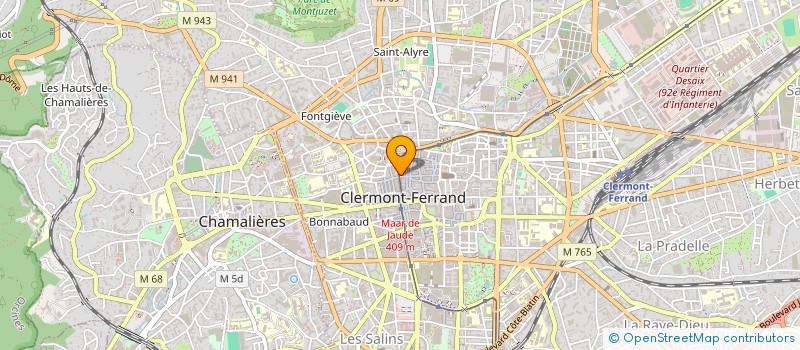 localisation de l'entreprise SARL B.D.CADRE  CLERMONT-FERRAND