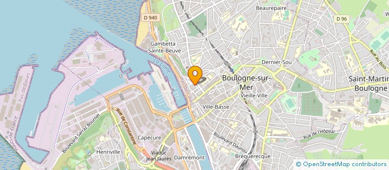localisation de l'entreprise SARL B.D.M. L'ASSIETTE DES GOURMANDS à BOULOGNE-SUR-MER