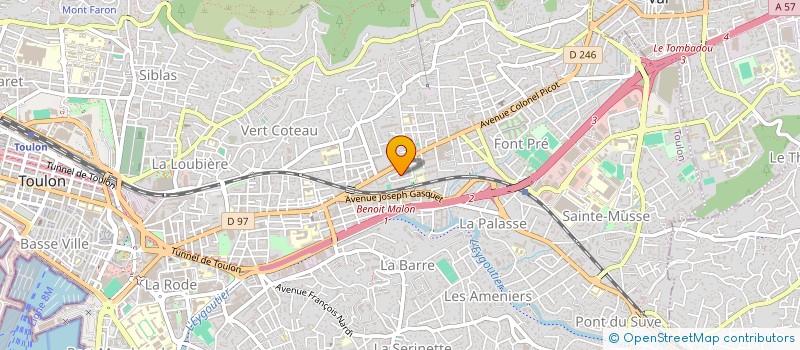 localisation de l'entreprise SARL B.E.P.C.  TOULON