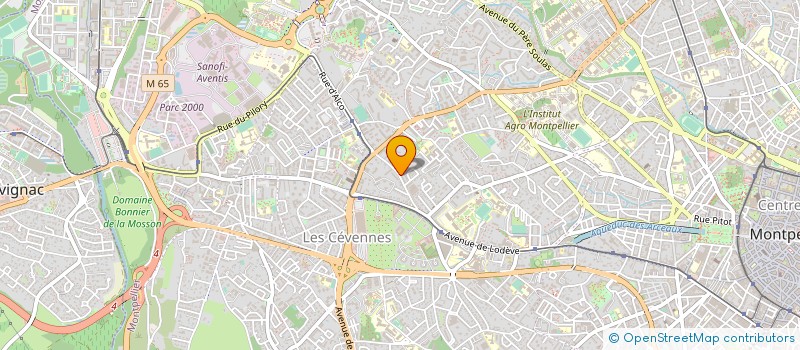 localisation de l'entreprise SARL B.E.T. GRENET à MONTPELLIER