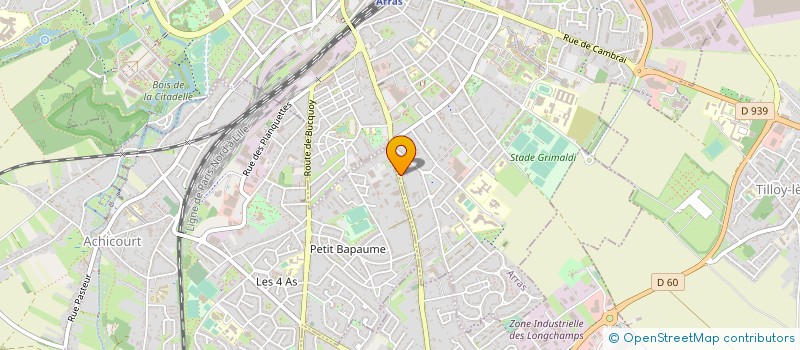 localisation de l'entreprise SARL B ET B à ARRAS