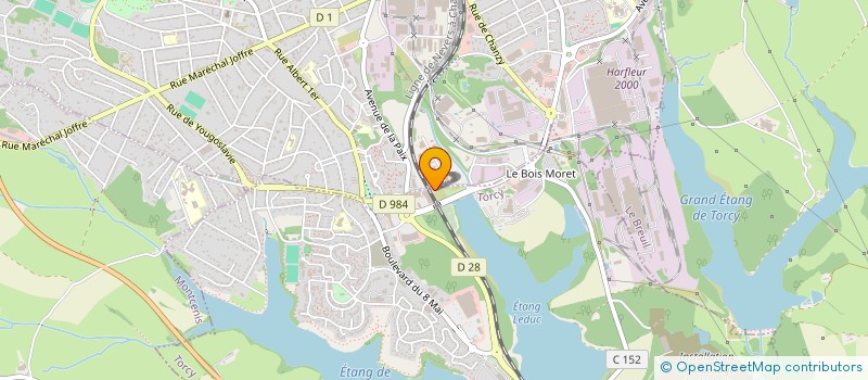 localisation de l'entreprise SARL B.F.G.BURO  TORCY