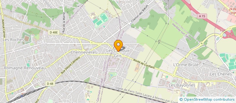 localisation de l'entreprise SARL B.F.H  HERBLAY-SUR-SEINE