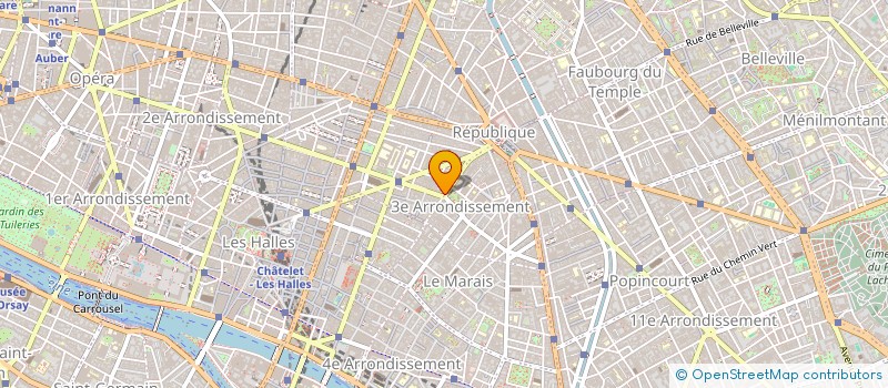 localisation de l'entreprise SARL B.H.  PARIS