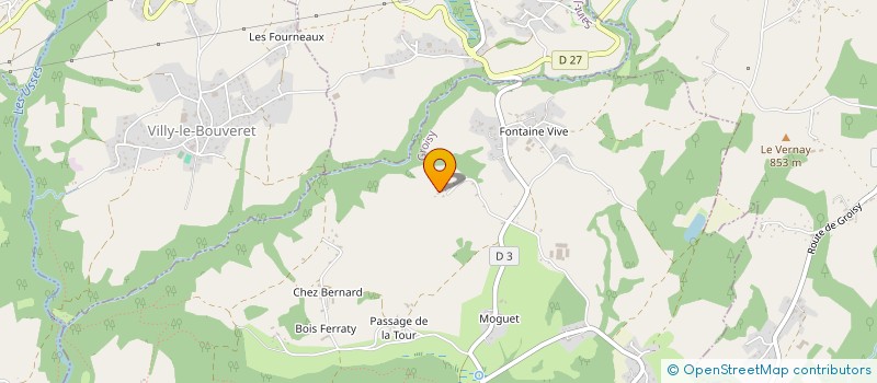 localisation de l'entreprise SARL B.H.C. à GROISY