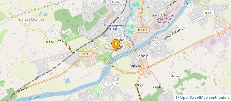 localisation de l'entreprise SARL B H SOLS  MONTAYRAL