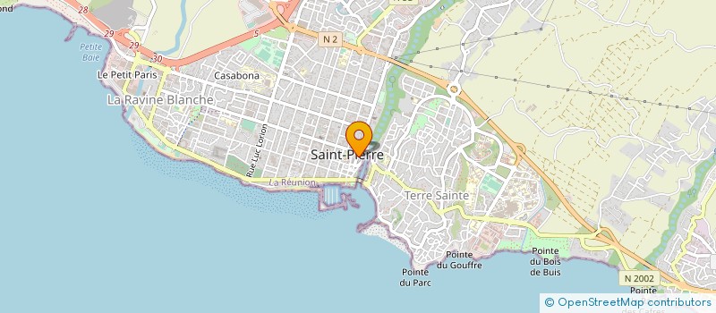 localisation de l'entreprise SARL B.J.M à SAINT-PIERRE