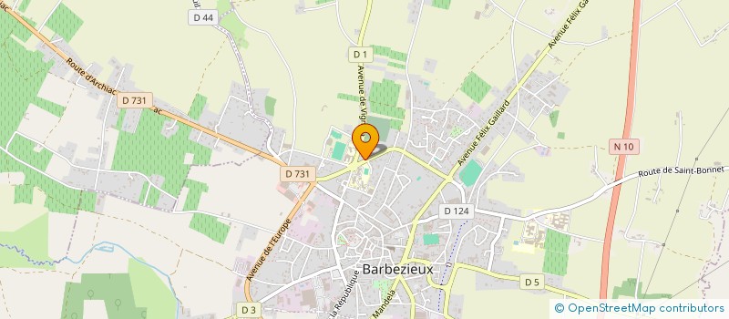 localisation de l'entreprise SARL B.L.M à BARBEZIEUX-SAINT-HILAIRE