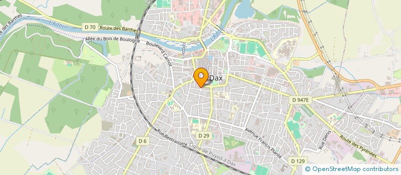 localisation de l'entreprise SARL B LUM à DAX
