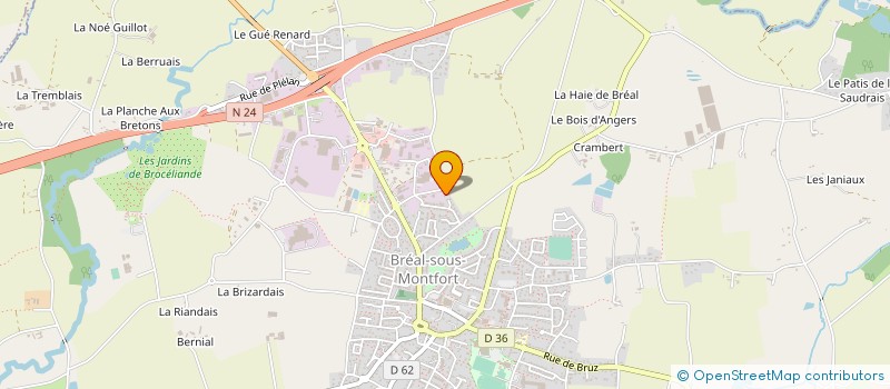localisation de l'entreprise SARL B.M.J.L. à BREAL-SOUS-MONTFORT