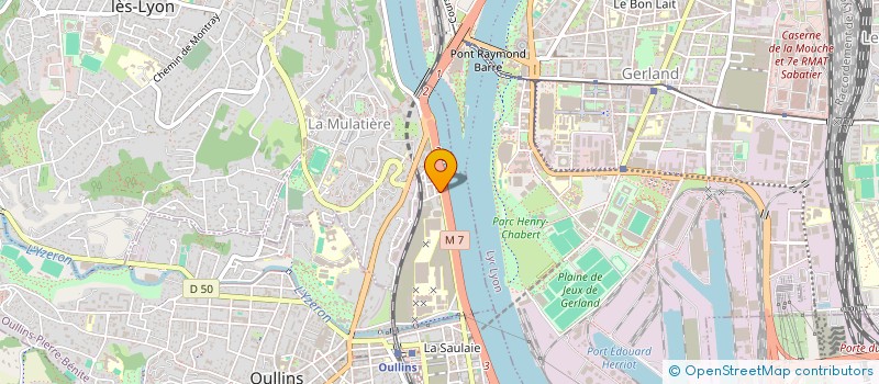 localisation de l'entreprise SARL B M S  LA MULATIERE