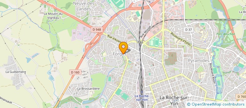 localisation de l'entreprise SARL B'MANAGEMMENT à ROCHE SUR YON (LA)