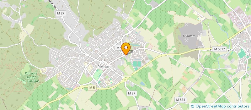 localisation de l'entreprise SARL B O à PIGNAN