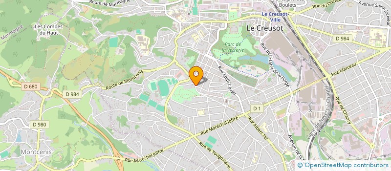 localisation de l'entreprise SARL B.P.C.  LE CREUSOT