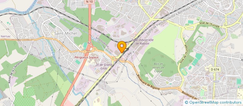 localisation de l'entreprise SARL B.P.C. HOTEL à ANGOULEME
