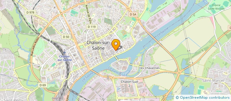 localisation de l'entreprise SARL B.P.R. à CHALON-SUR-SAONE
