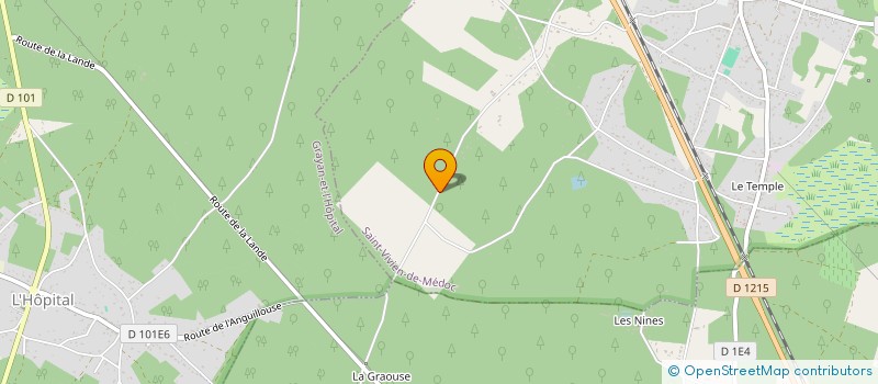 localisation de l'entreprise SARL B PEINTURE  SAINT-VIVIEN-DE-MEDOC