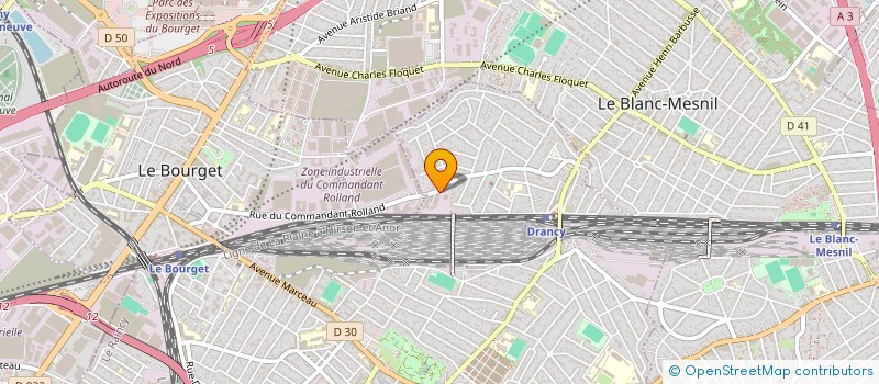 localisation de l'entreprise SARL B.S à DRANCY