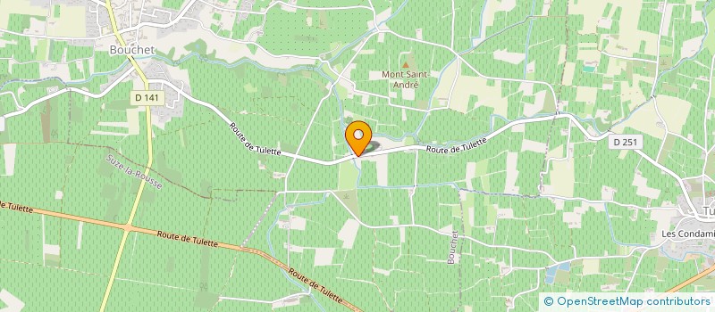 localisation de l'entreprise SARL B S J C  SUZE-LA-ROUSSE