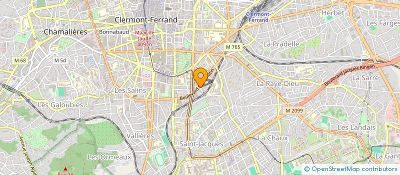 localisation de l'entreprise SARL B.S.M  CLERMONT-FERRAND