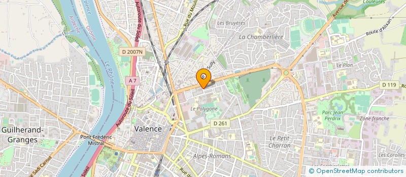 localisation de l'entreprise SARL B.S. TRANS'EXPRESS  VALENCE