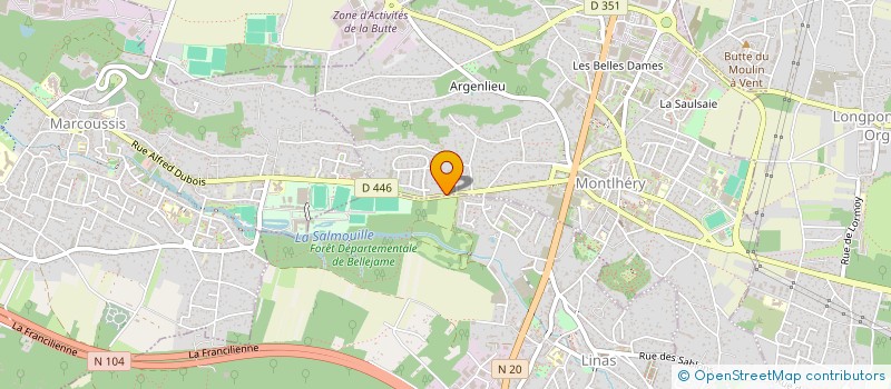 localisation de l'entreprise SARL B.T.M 91 à MONTLHERY