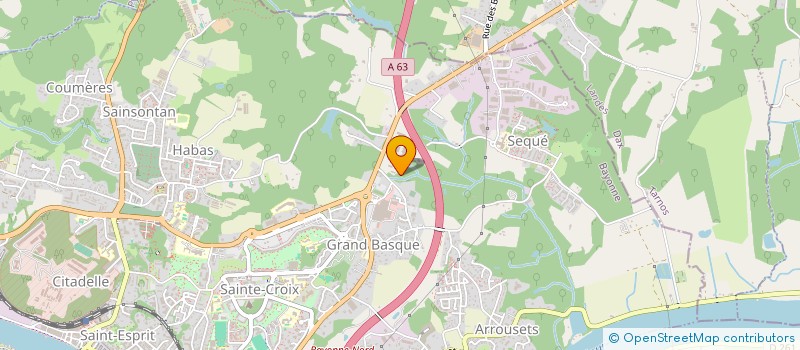 localisation de l'entreprise SARL B T T  BAYONNE