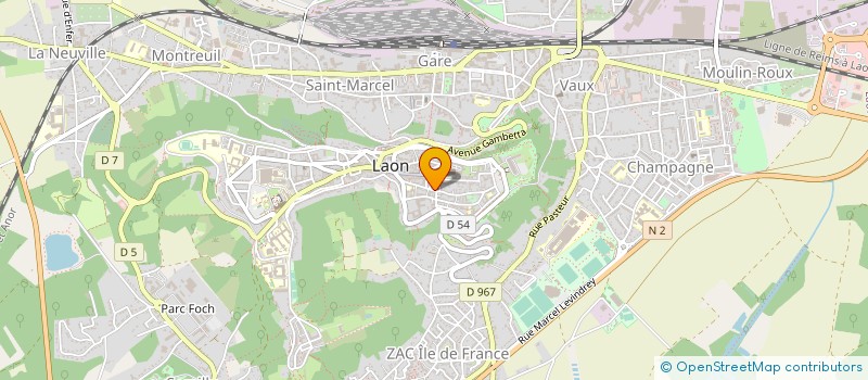 localisation de l'entreprise SARL B2 à LAON