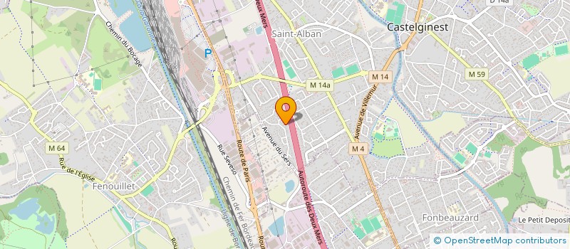 localisation de l'entreprise SARL B2B PEINTURE  SAINT-ALBAN