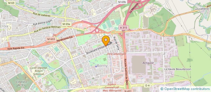 localisation de l'entreprise SARL B7 à METZ