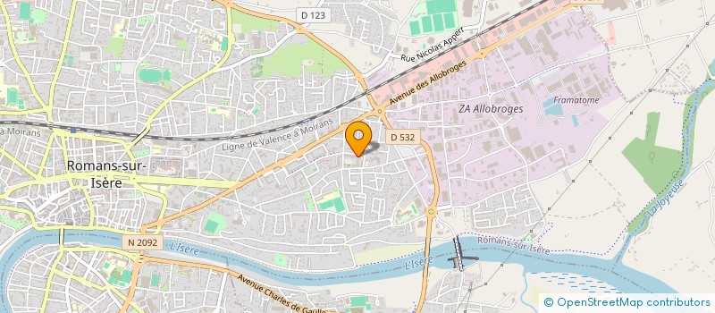 localisation de l'entreprise SARL BACHTON  ROMANS-SUR-ISERE